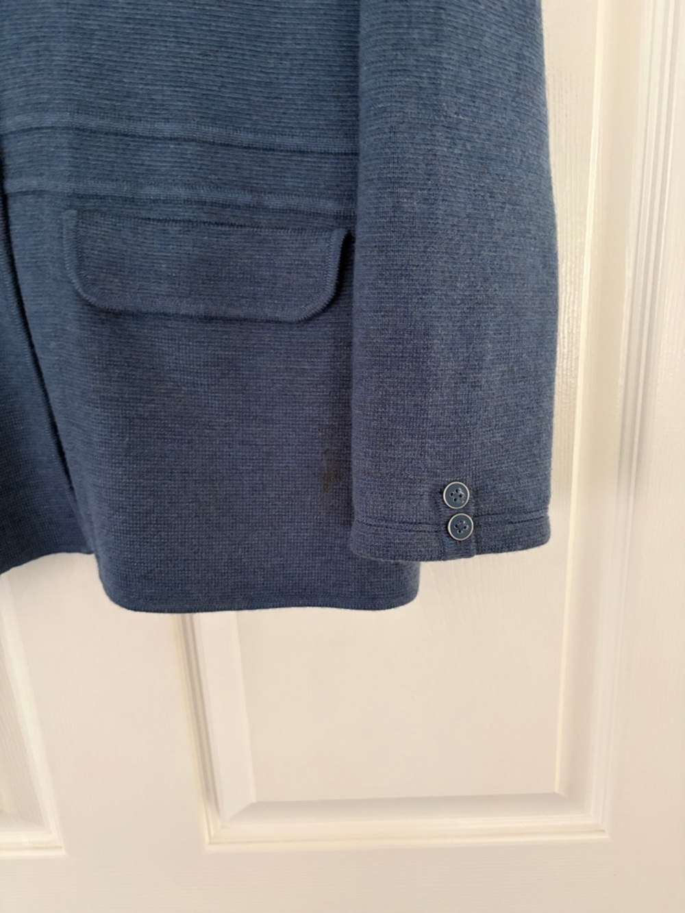 Talbots Blue Knit Blazer Jacket - Picture 5 of 9
